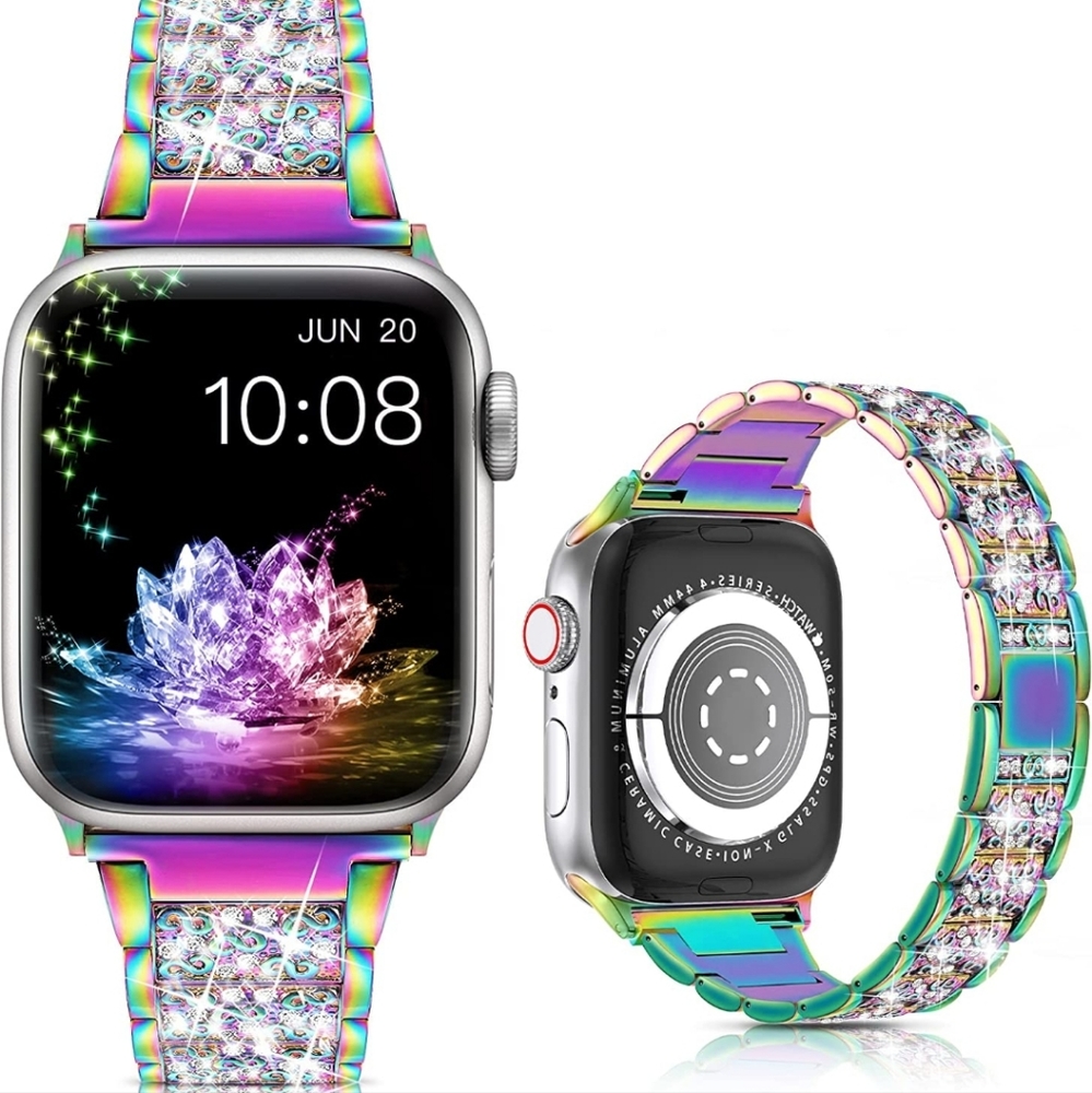 Apple Watch Replacement Bracelet iWatch Band, Diamond Rhinestone Stainless Steel